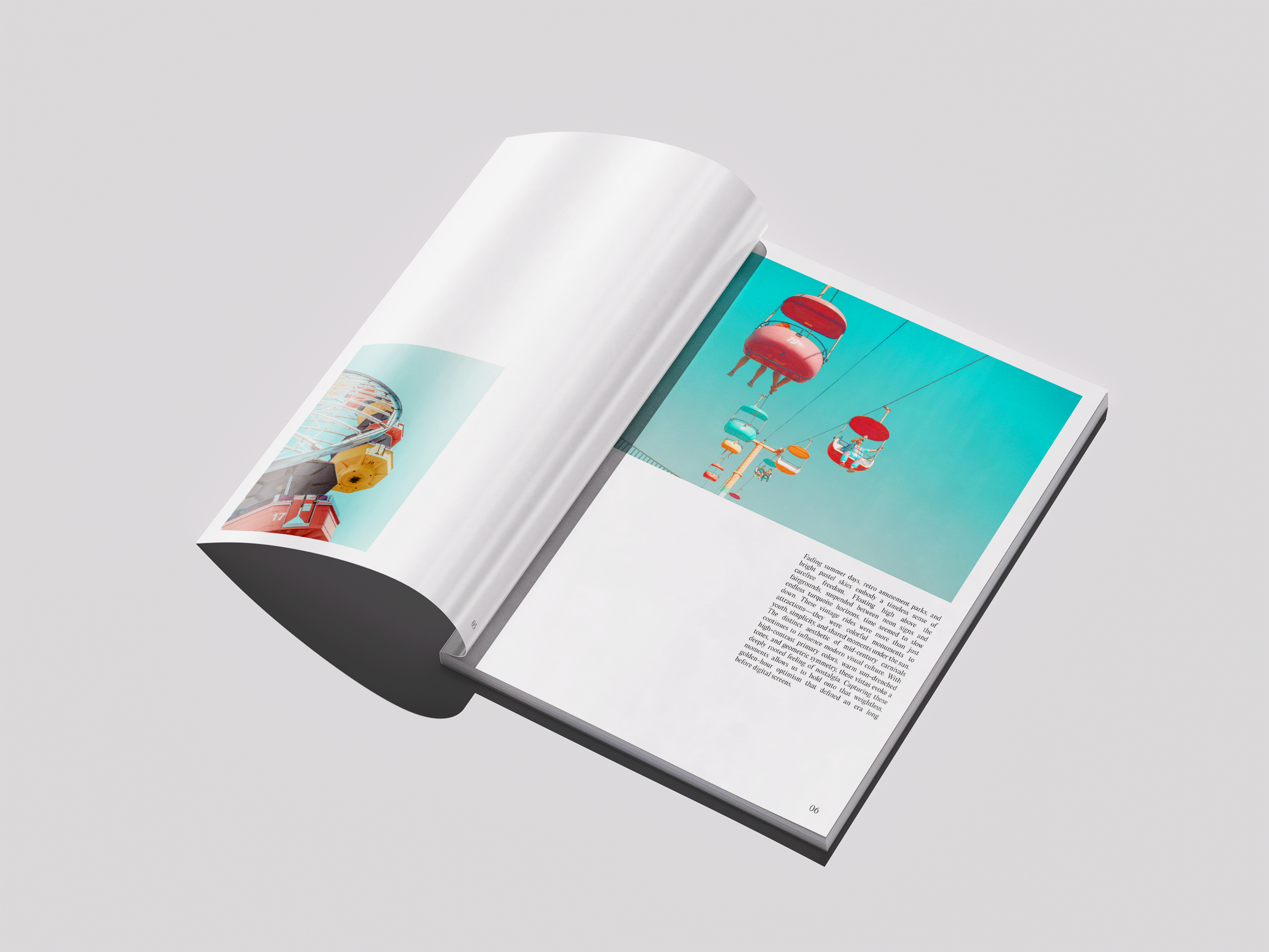 Retro magazine mockup
