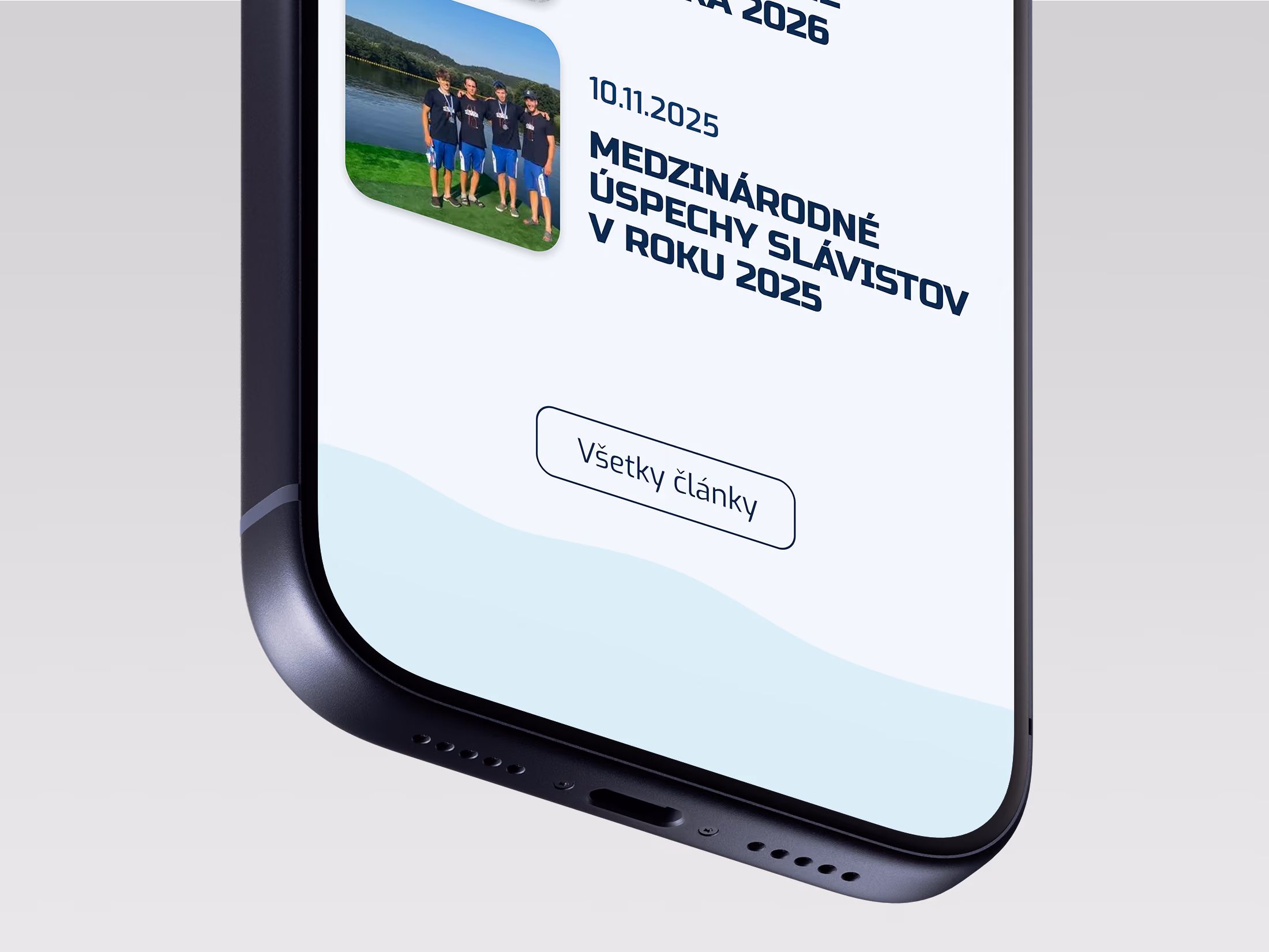 Slavia uk website mockup on phone