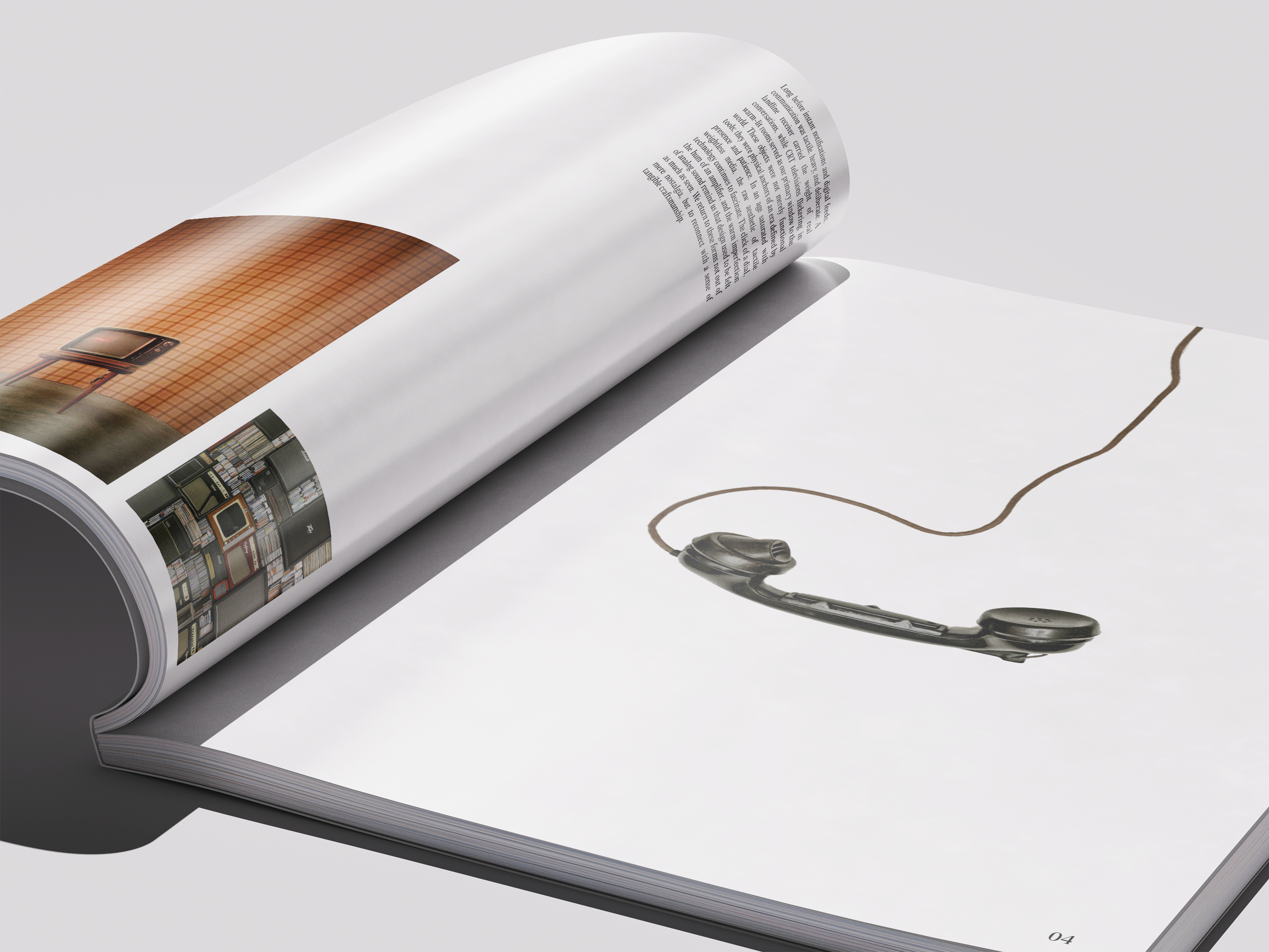 Retro magazine mockup